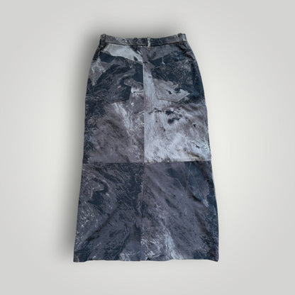 FW/99 Issey Miyake Pattern Midi Skirt 27" | O/S, Tan