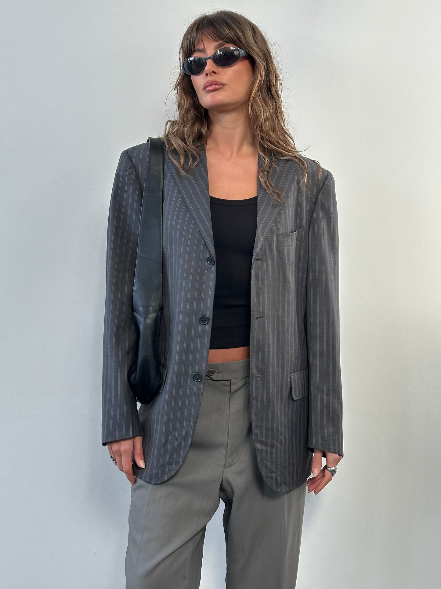 Verri x Loro Piana 1990s Stripe Pure Merino Wool Single Breasted Blazer - 40R/L