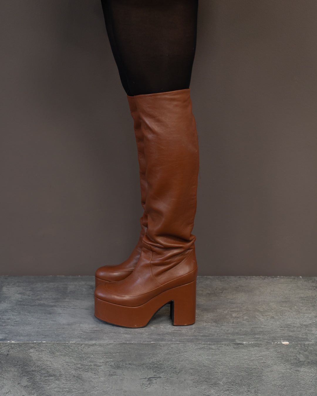 DRIES VAN NOTEN PLATFORM SHOES (EU 38, FITS LIKE 39)