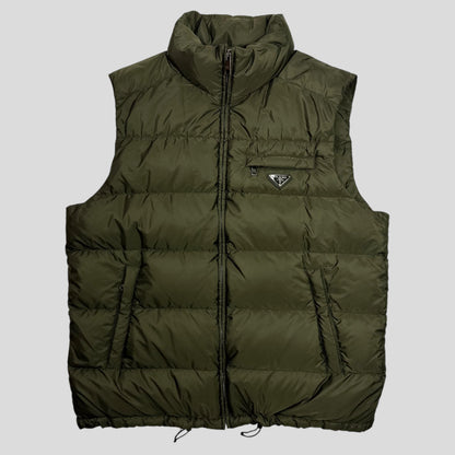 Prada Milano 2015 Nylon Goose Down Puffer Gilet - IT56