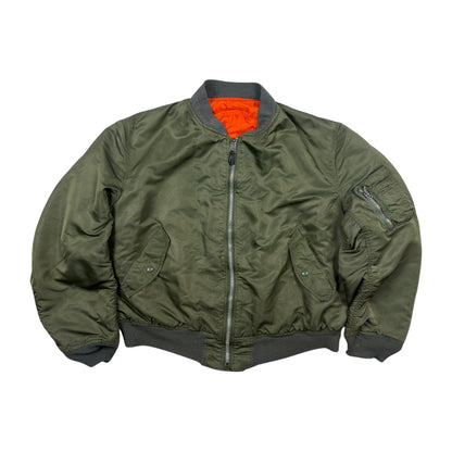 Vintage Alpha Industries Khaki MA-1 Flight Jacket