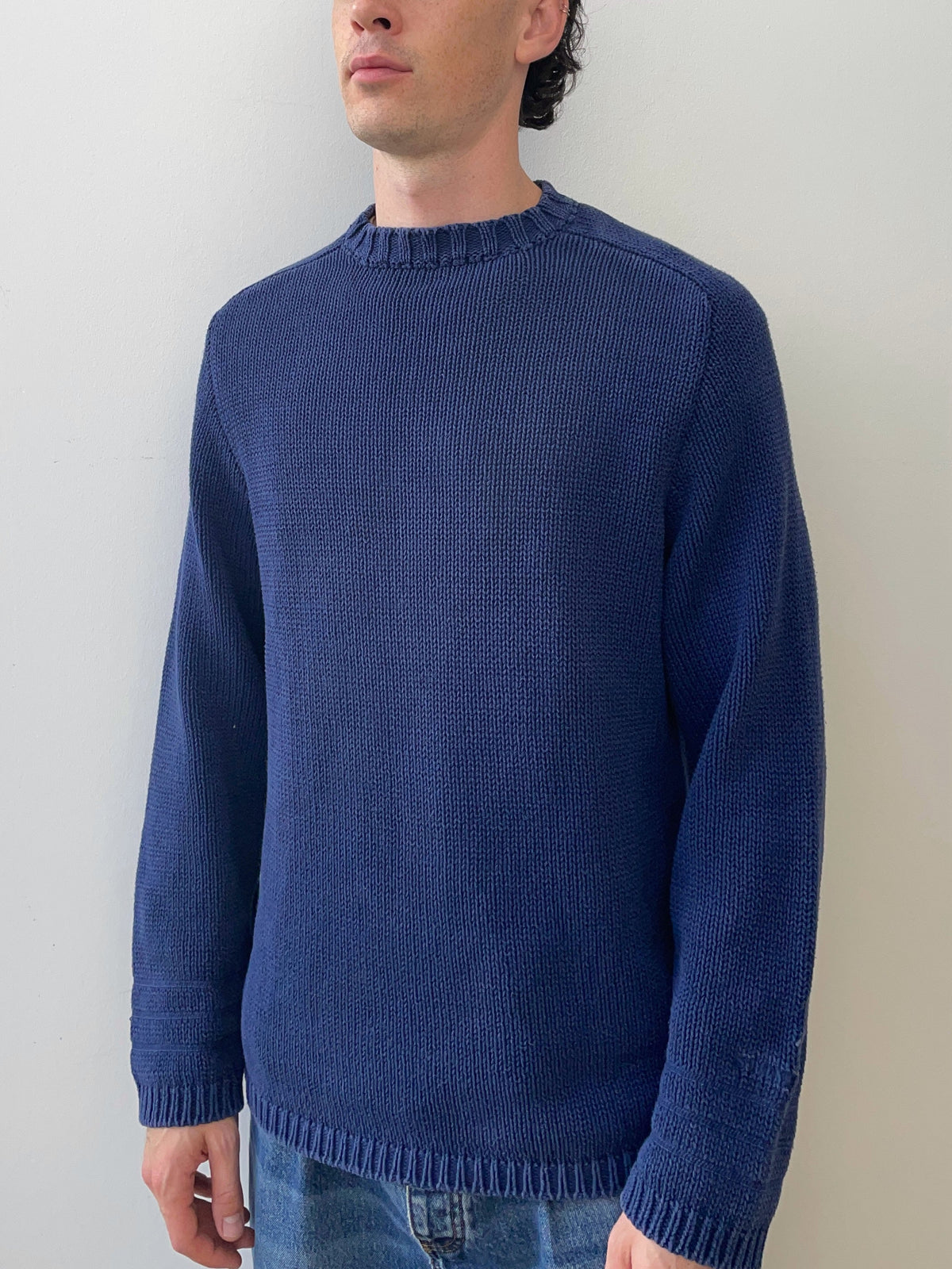 Stone Island SS98 Heavyweight Knit Jumper | Large, Navy