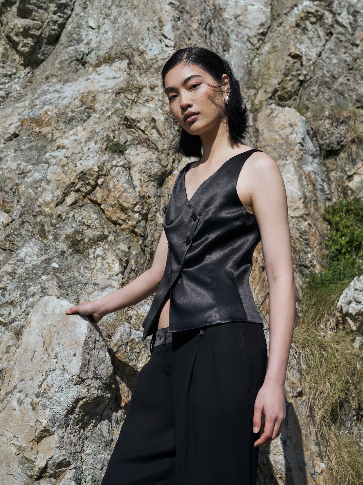 Armani Collezioni 2002 Pure Silk Double Breasted Waistcoat - XS/S