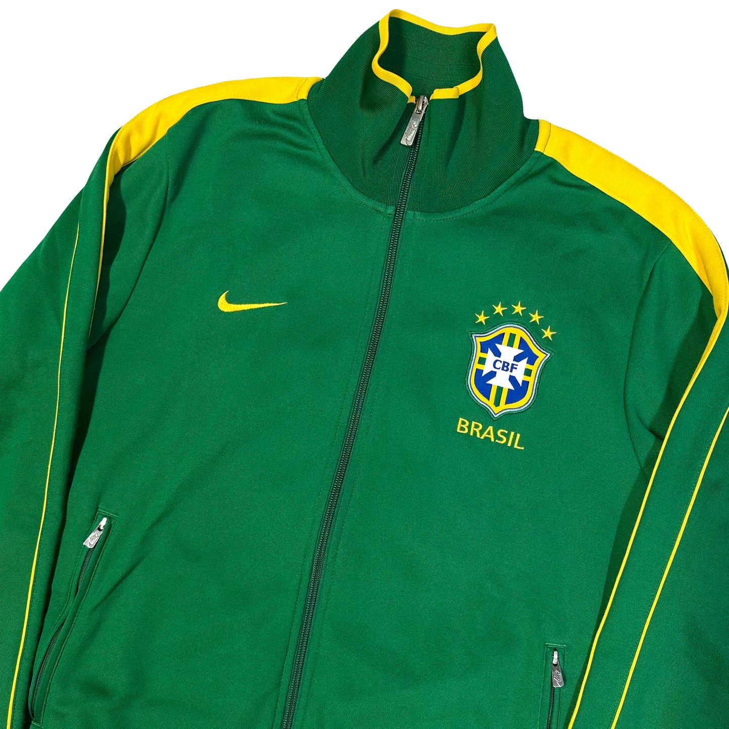 Nike Brazil 2013/14 Track Top In Green ( M )