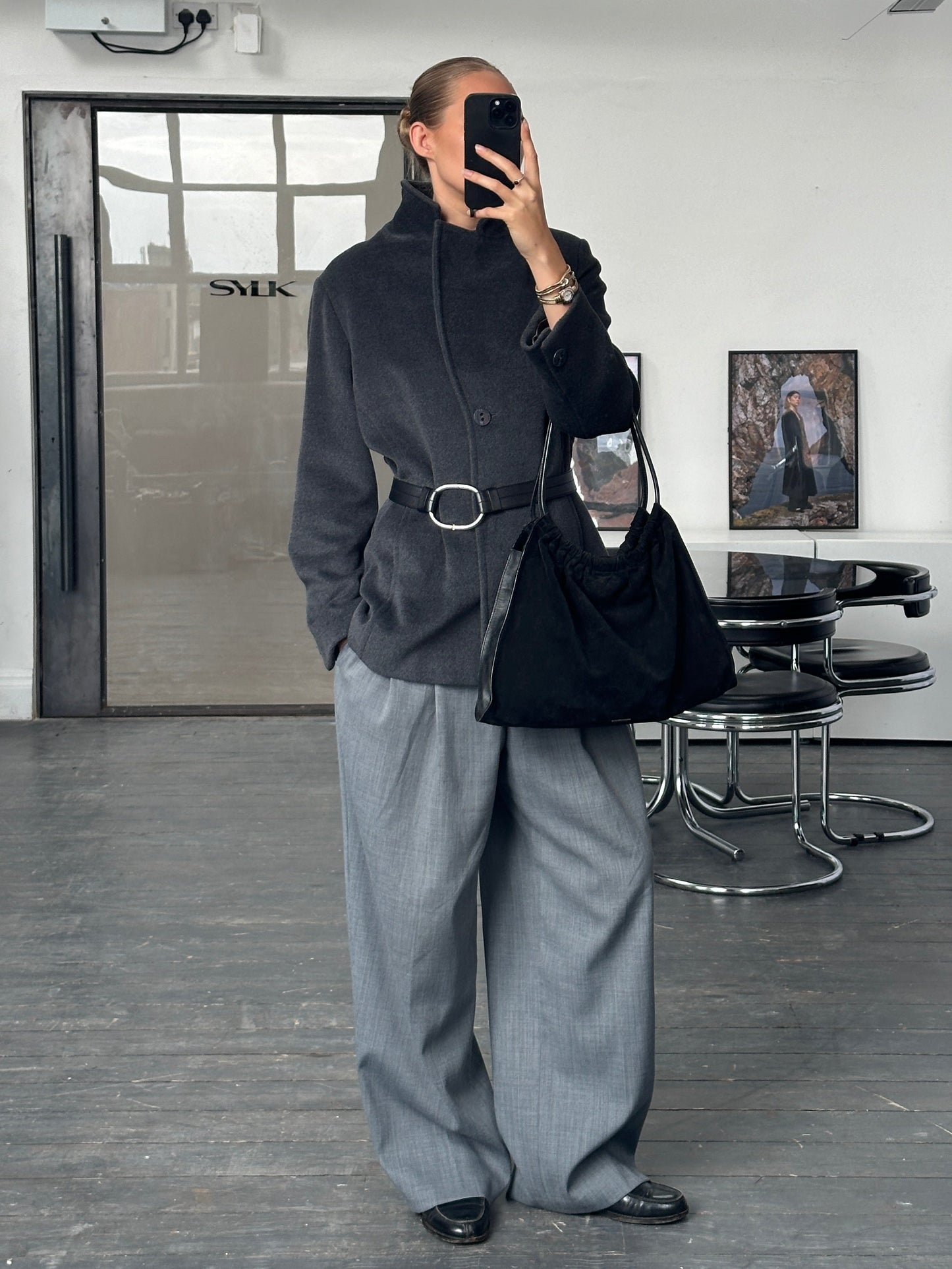 Krizia x Piacenza 1733 1990s Virgin Wool Jacket - M