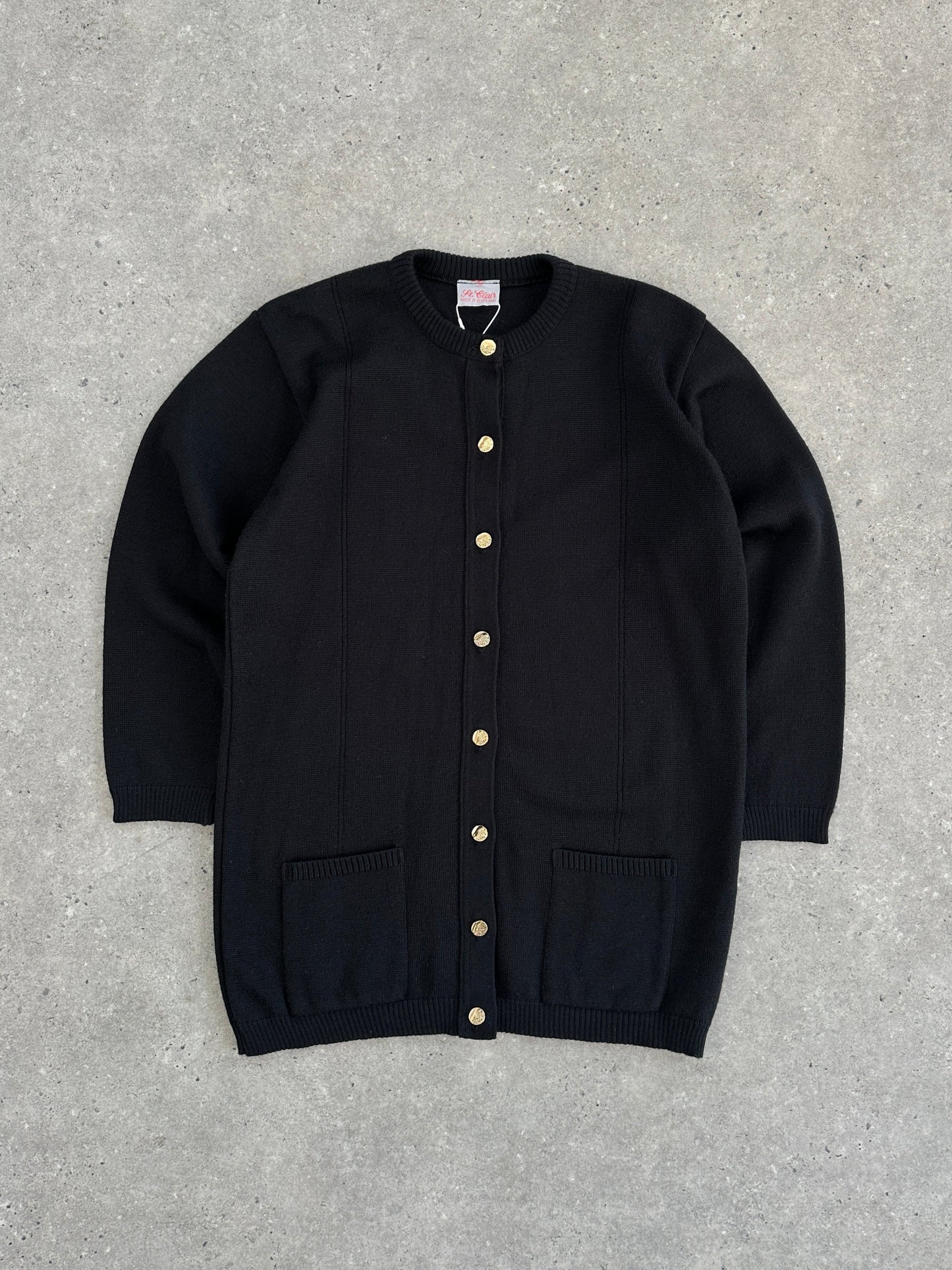 Scottish Vintage Wool Knitted Cardigan - M