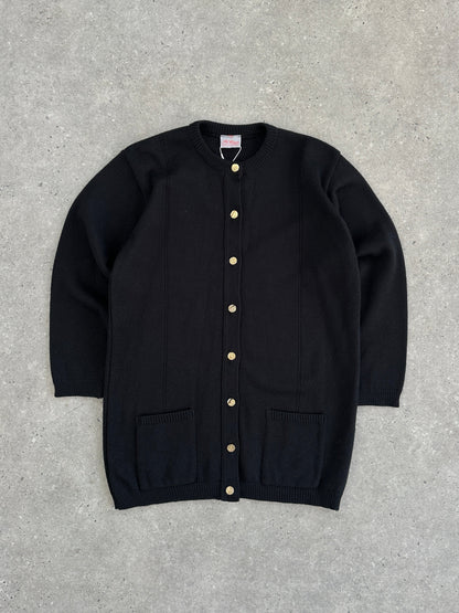 Scottish Vintage Wool Knitted Cardigan - M