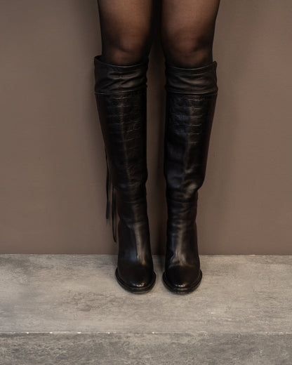 A.F VANDEVORST KNEE HIGH BOOTS (EU 39) | DEFAULT TITLE, Black