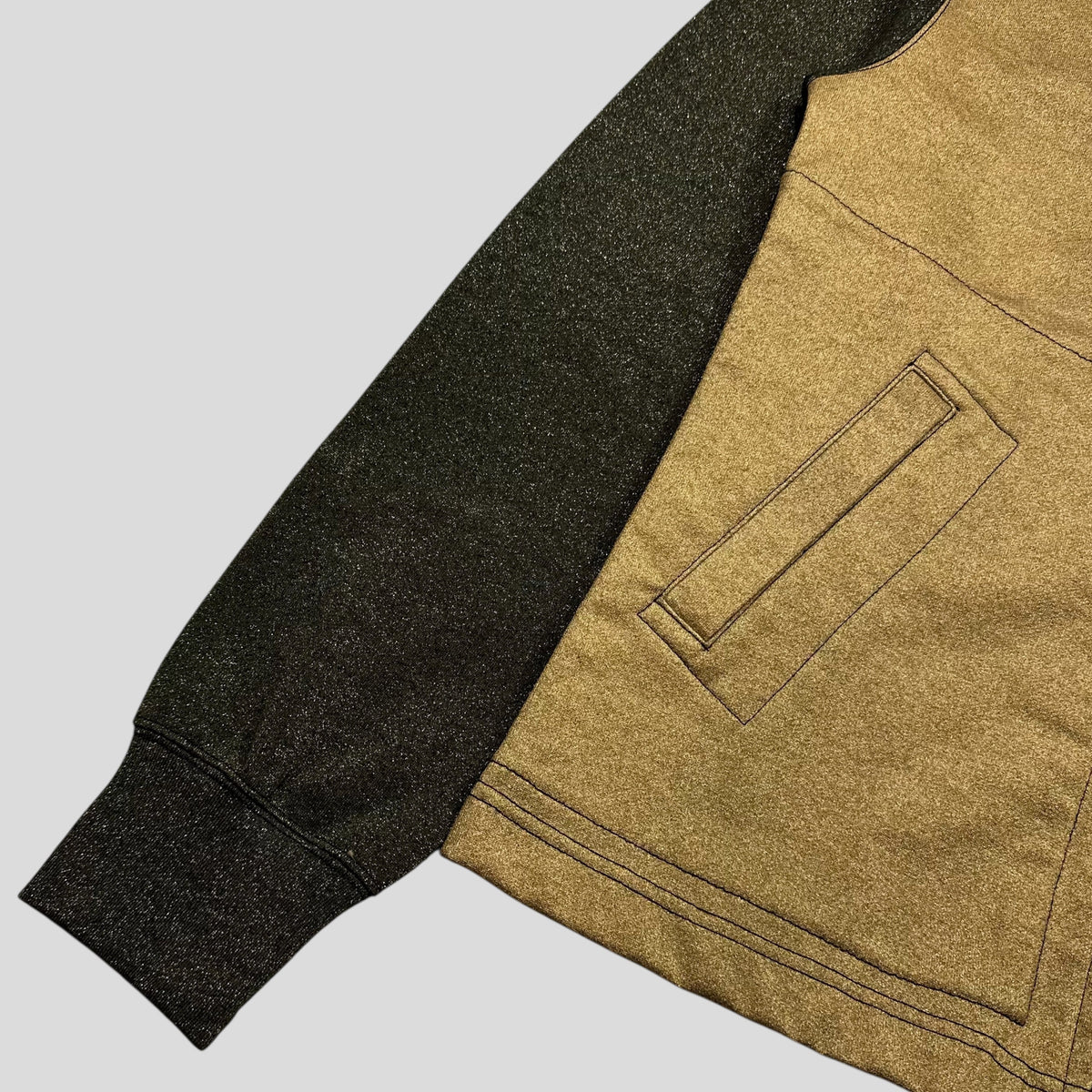 CDG Homme 2011 Gold Glitter Work Jacket - L (M) | Medium, Gold