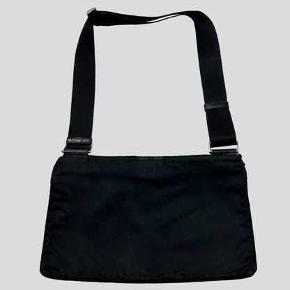 Prada Milano 00’s Nylon Rectangle Crossbody Bag | O/S, Black