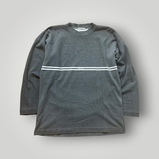 Stone Island 1980's Long Sleeve Spell Out T-Shirt XXL | Default Title, Grey