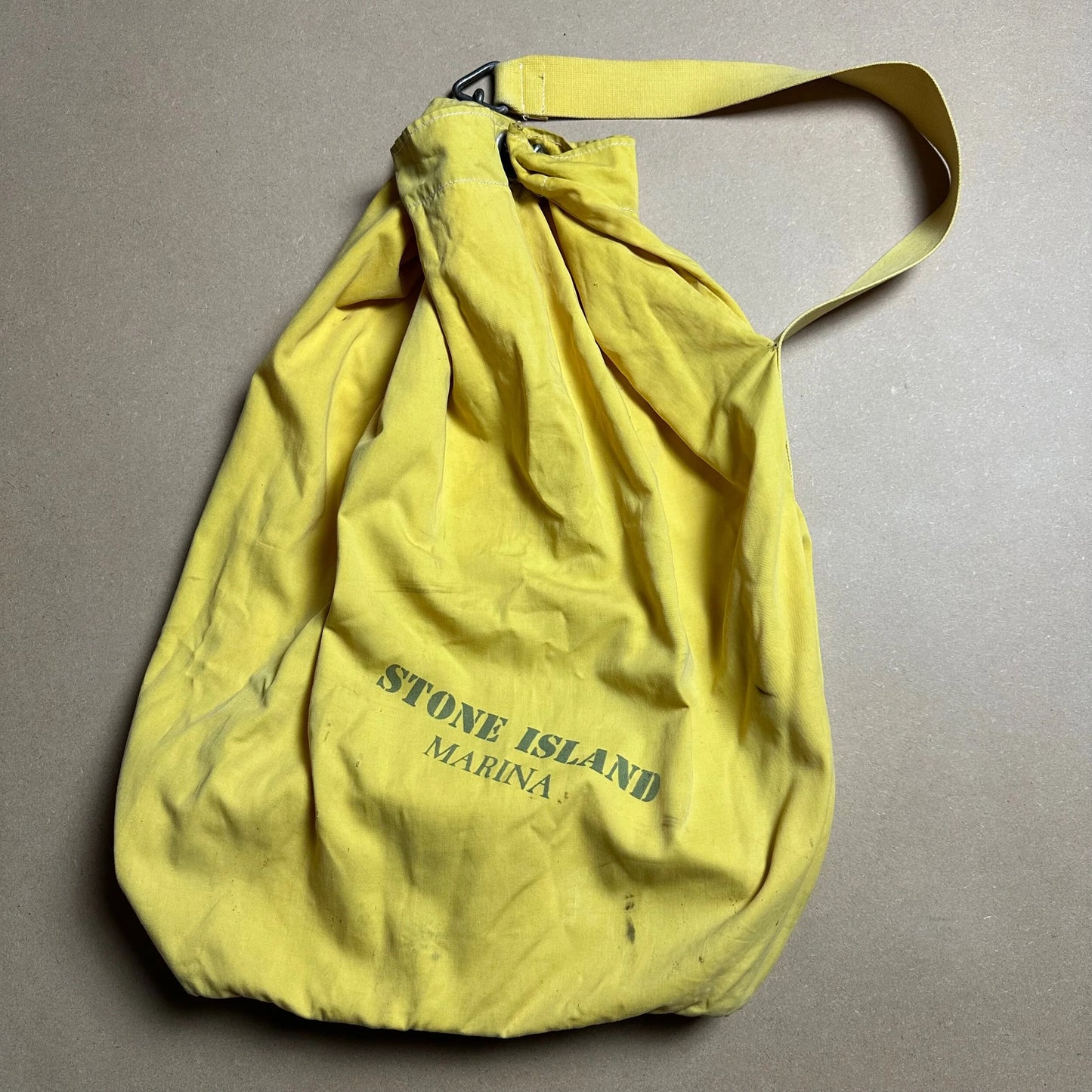 S/S 1984 Lemon Yellow Stone Island Marina Duffle Bag