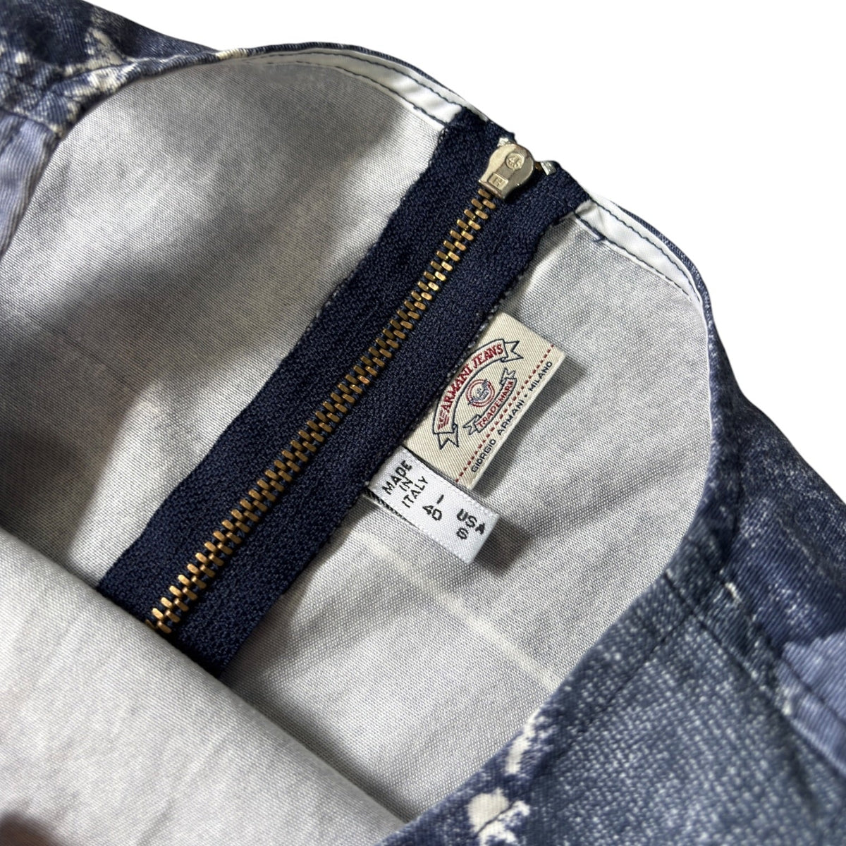 Armani Jeans 90's Patchwork Sleeveless Top UK 8/10 | 8/10, Blue