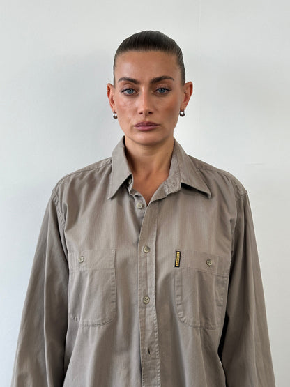 Armani Jeans Pure Cotton Logo Shirt - L