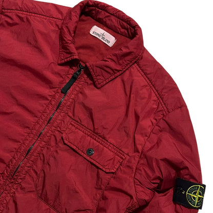 Stone Island Zip Up Nylon Quilted Overshirt