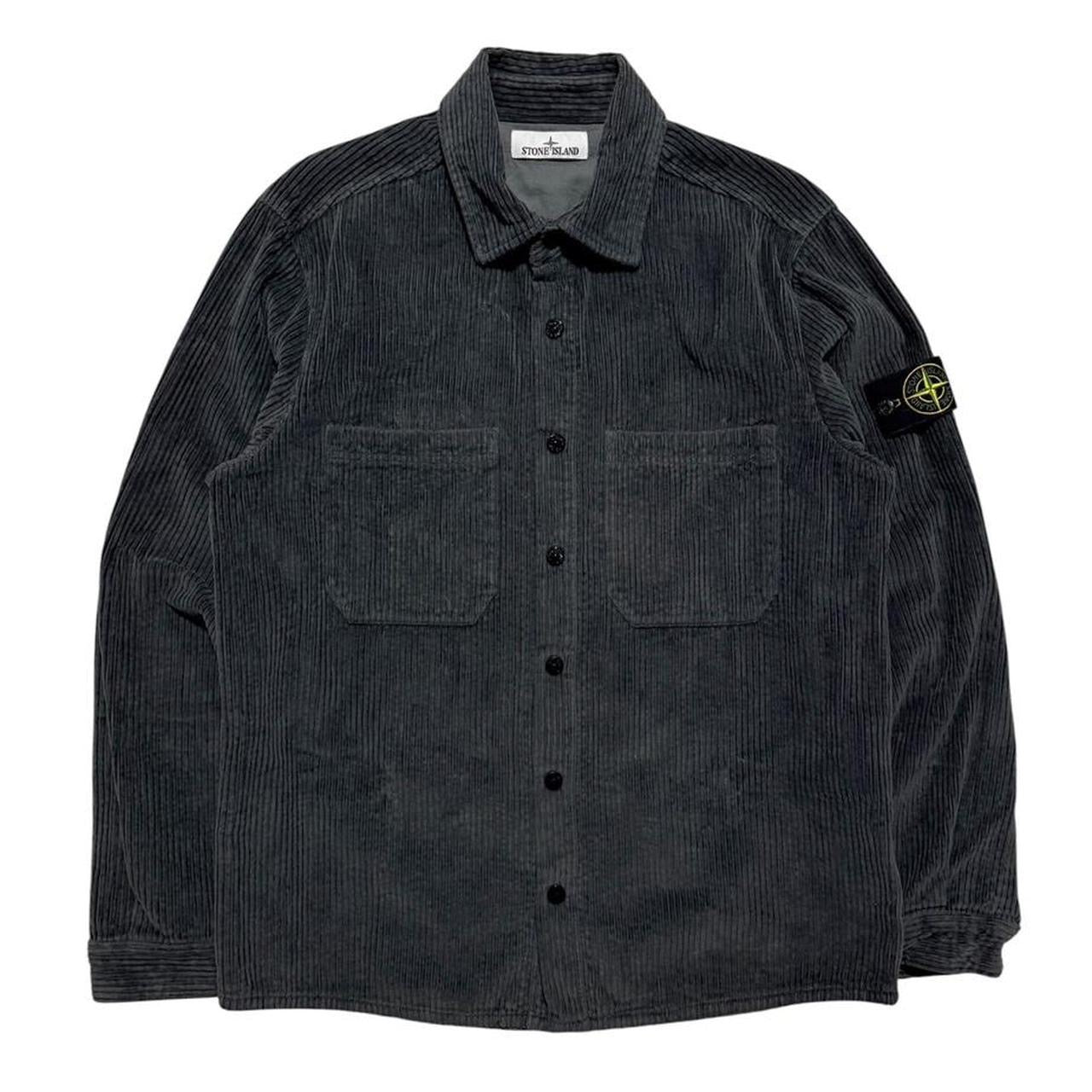 Stone Island Heavy Corduory Shirt | Large, Charcoal