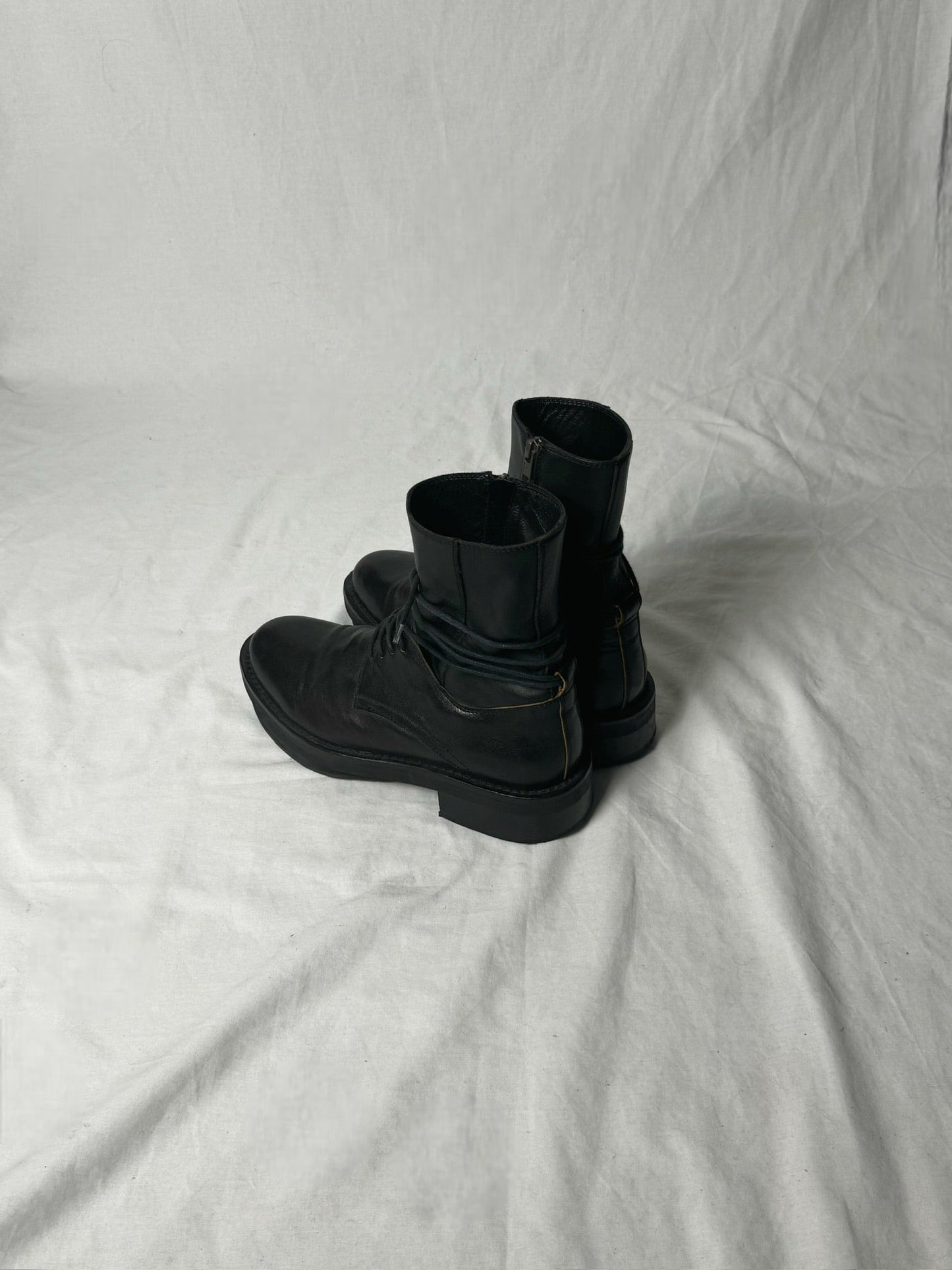 ANN DEMEULEMEESTER LACE UP BOOT | Default Title, Black