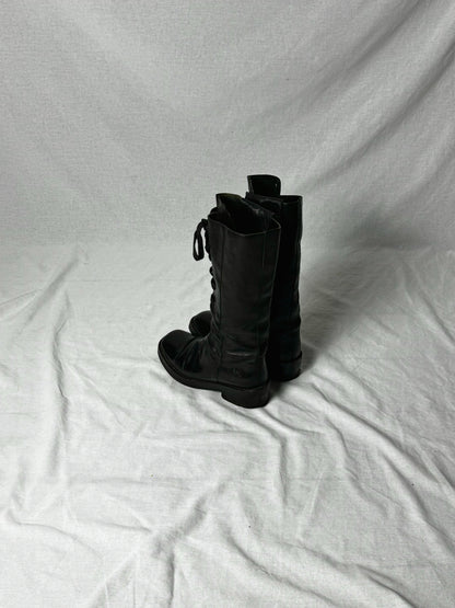 ANN DEMEULEMEESTER COMBAT BOOTS | DEFAULT TITLE, Black
