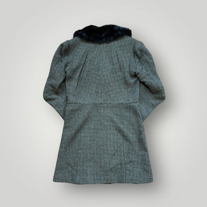 Comme des Garçons Junya Watanabe 1995 Runway Fur Collar Coat XS