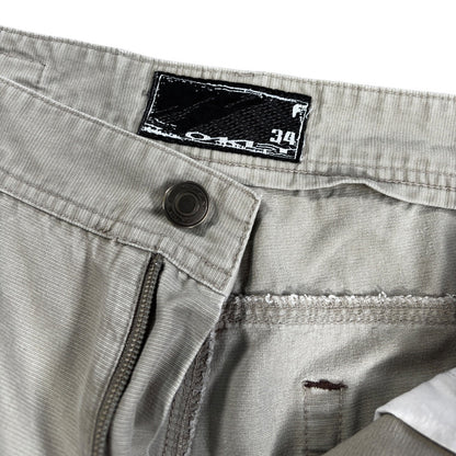 Oakley 2006 Cotton Embroidered Shorts W34 | W34, Cream