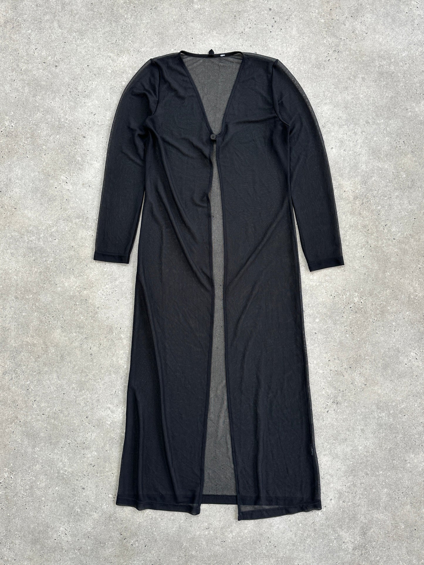 Vintage 2000s Sheer Floor Length Cardigan - S/M