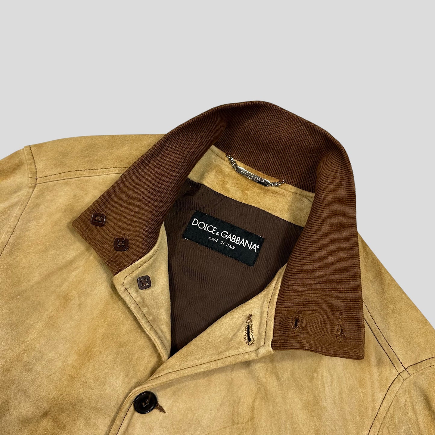 Dolce & Gabanna 00’s Goatskin Leather Flight Jacket - M | Default Title, Multicoloured