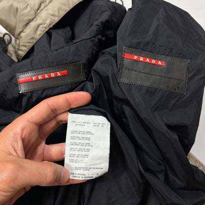 Prada Sport 2007 Black Tab Champagne Nylon Lightly Padded Windbreaker - M | Default Title, Champagne