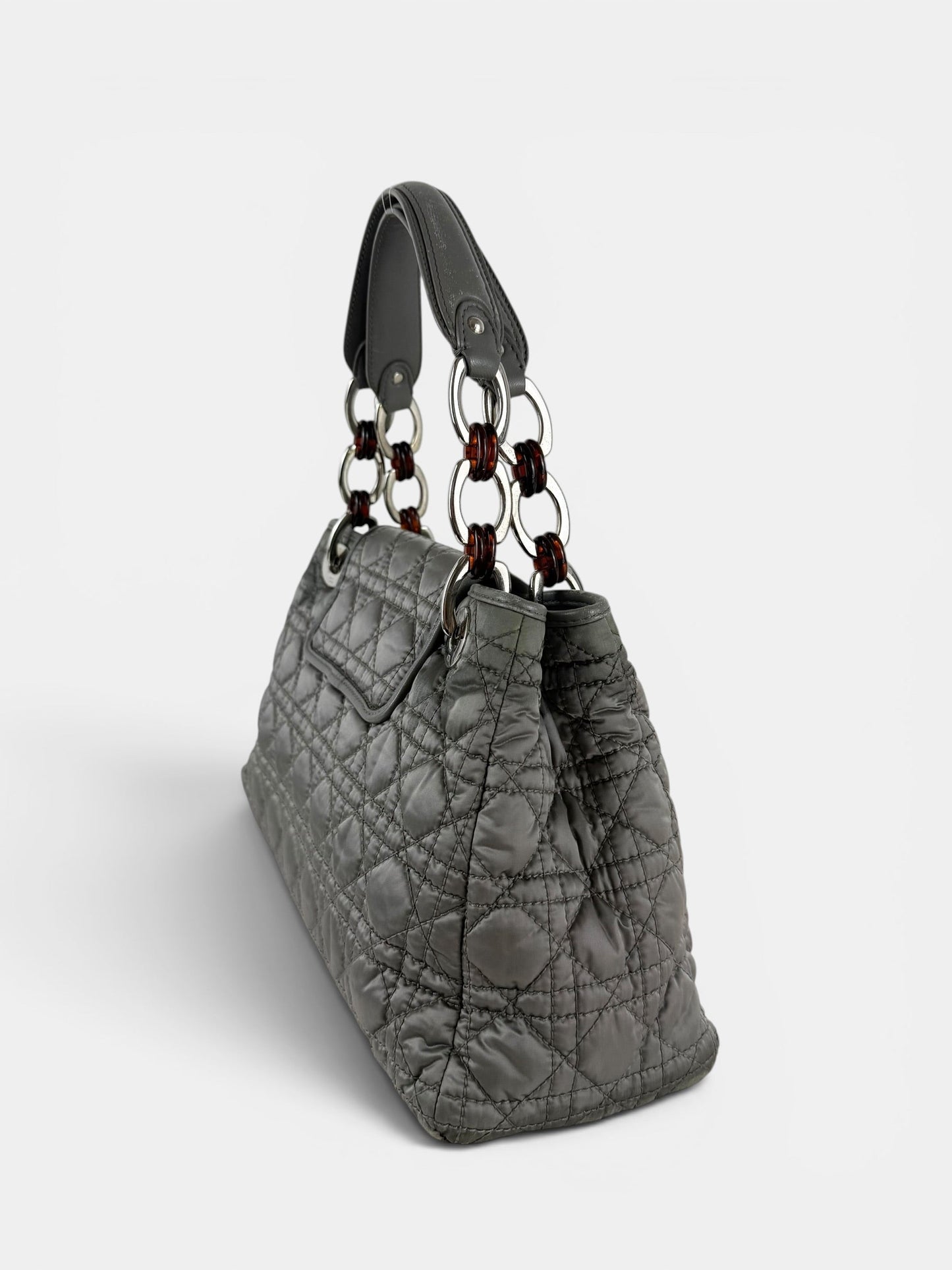 2009 Christian Dior Charming Lock Grey Handbag | O/S, Grey