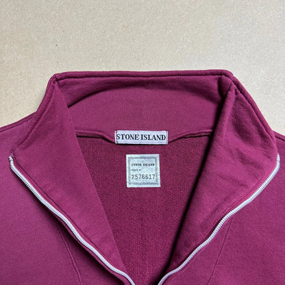 S/S 1993 Burgundy “Life Safer” Quarter Zip Pullover Sweater