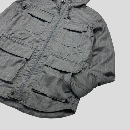 Comme Des Garçons Homme 2011 Pinstripe Weatherproof Wool Jacket - S