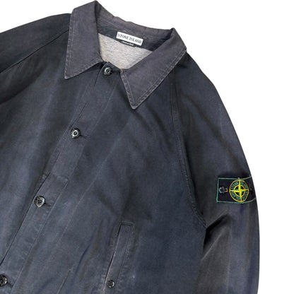 Stone Island 1998 Green Edge Cotton Coach Jacket XXL | XXL, Green