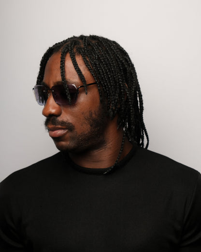 Fendi rimless sunglasses | O/S, Gunmetal