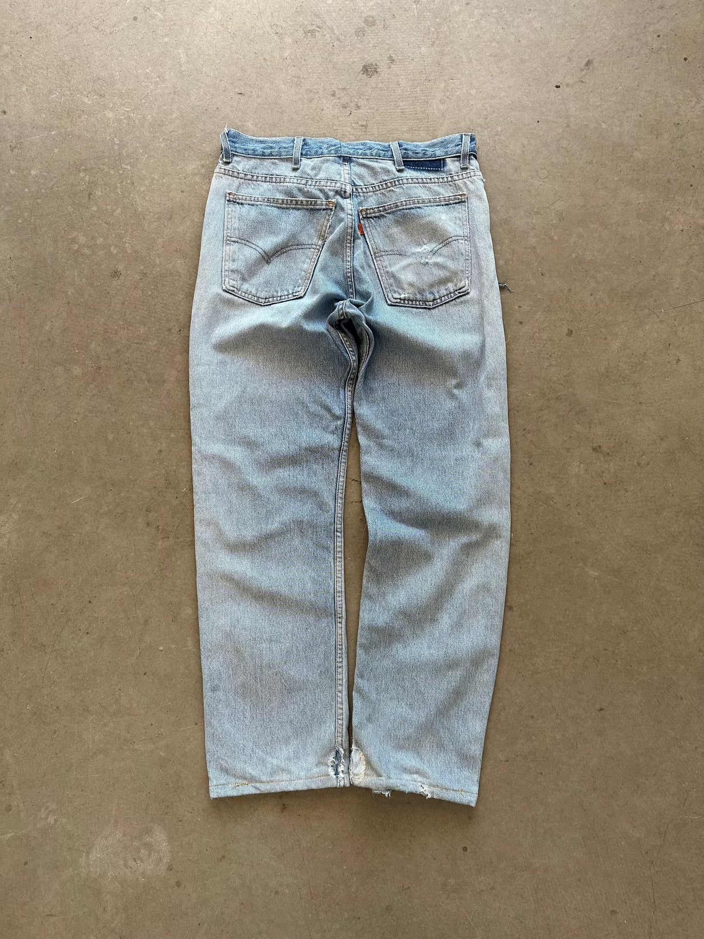 1990's Levi's x Carhartt Frankenstein Orange Tab Jeans - 32 x 30 | W32, Multicoloured