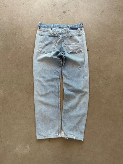 1990's Levi's x Carhartt Frankenstein Orange Tab Jeans - 32 x 30 | W32, Multicoloured