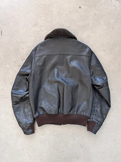 1980’s LL Bean Leather Flight Jacket - L | Large, Red