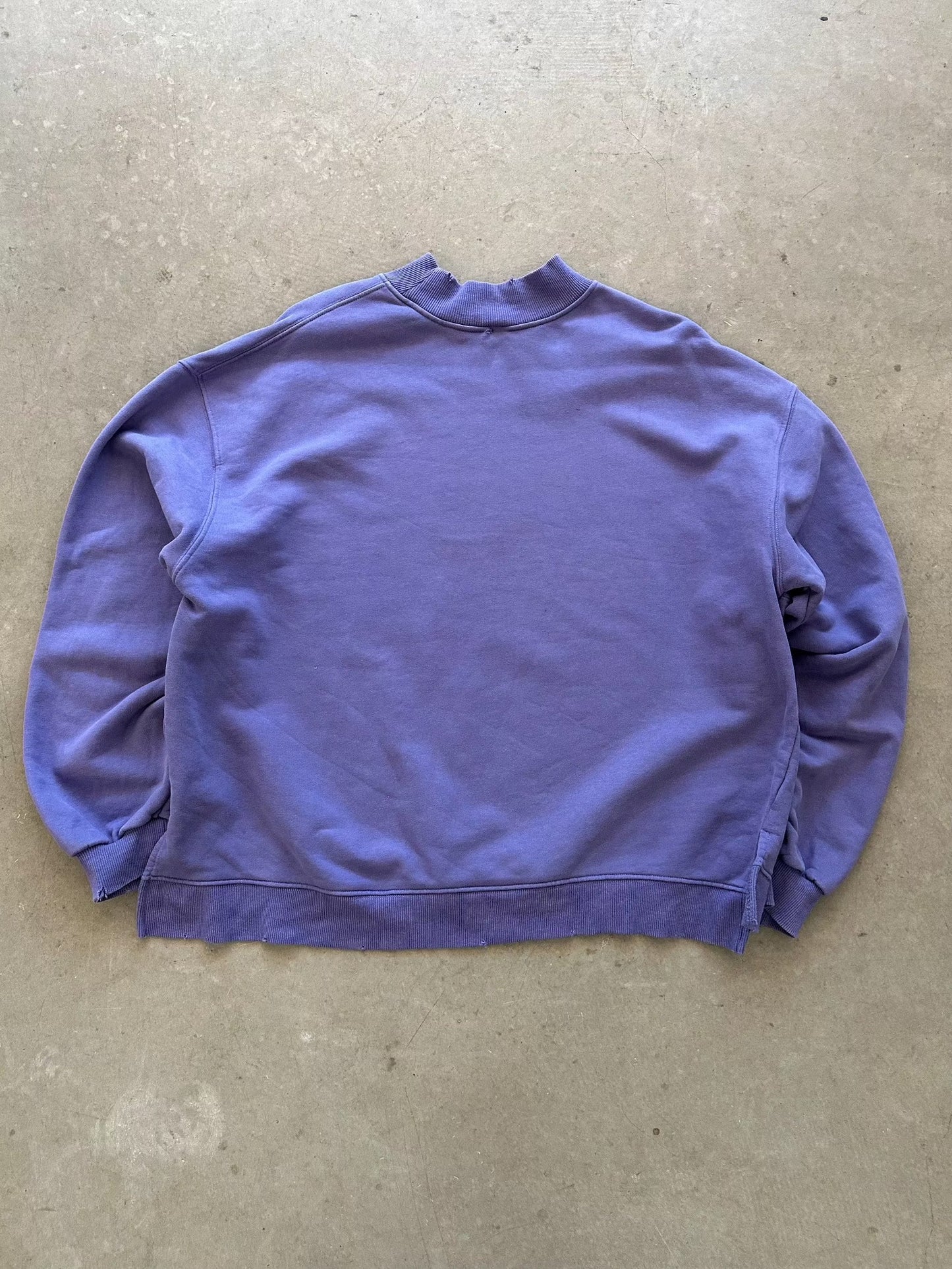 1990's Mock Neck Heavyweight Sweat - XL | X-Large, Red