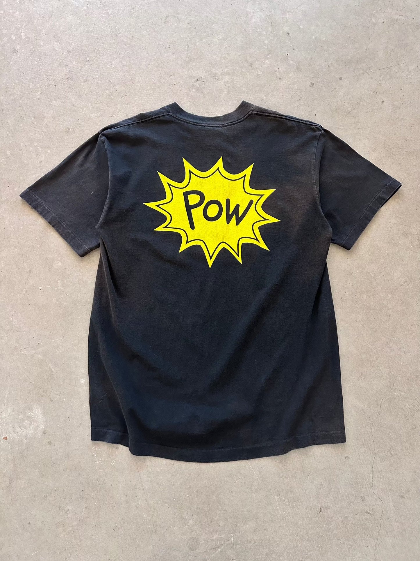 1995 DC Comics Wham Pow T-Shirt - L | Large, Red