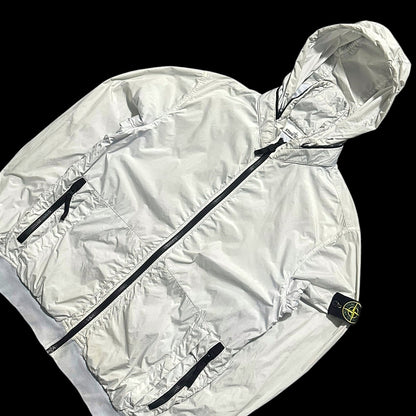 Stone Island Garment Dyed Crinkle Reps NY Jacket with Packable Hood