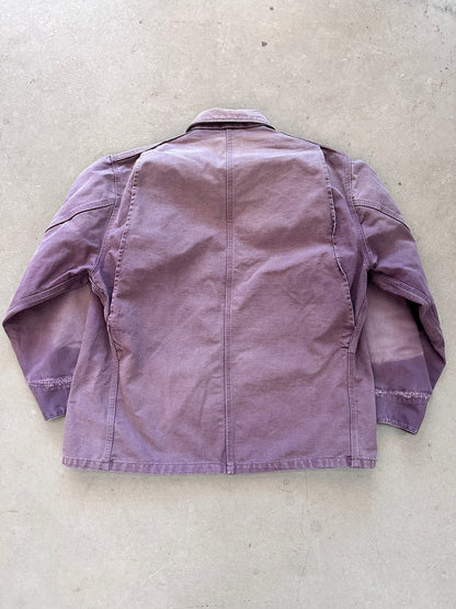 1980’s Carhartt Faded Chore Jacket - XL | X-Large, Red