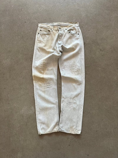 1990's Levi's 501 Repaired Jeans - 32 x 32 | W32, Red