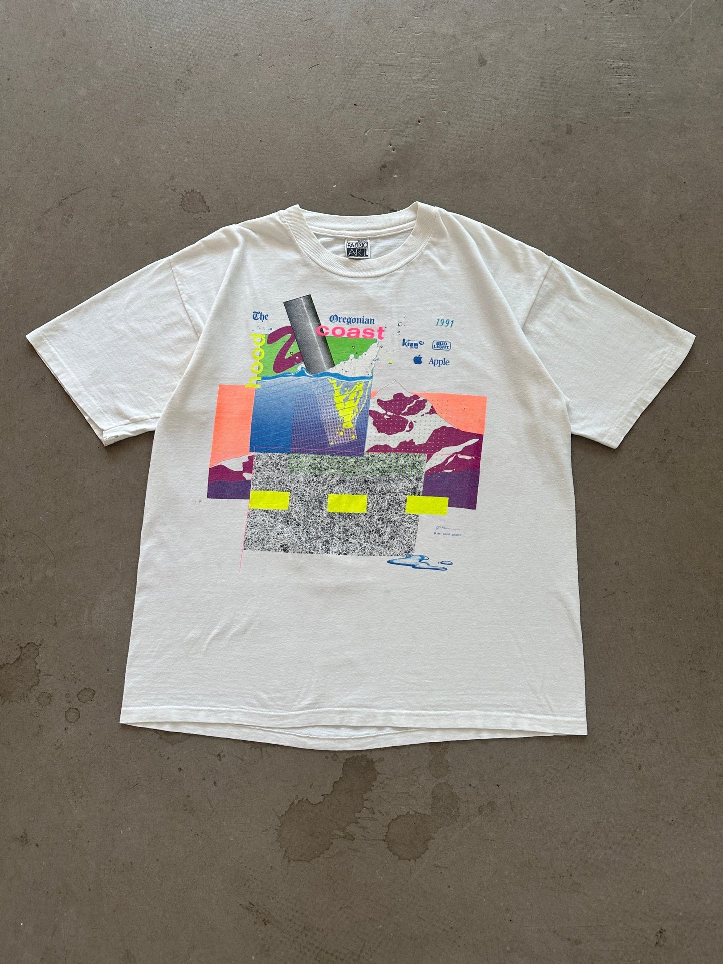 1991 Hood 2 Coast Relay Apple T-Shirt - L