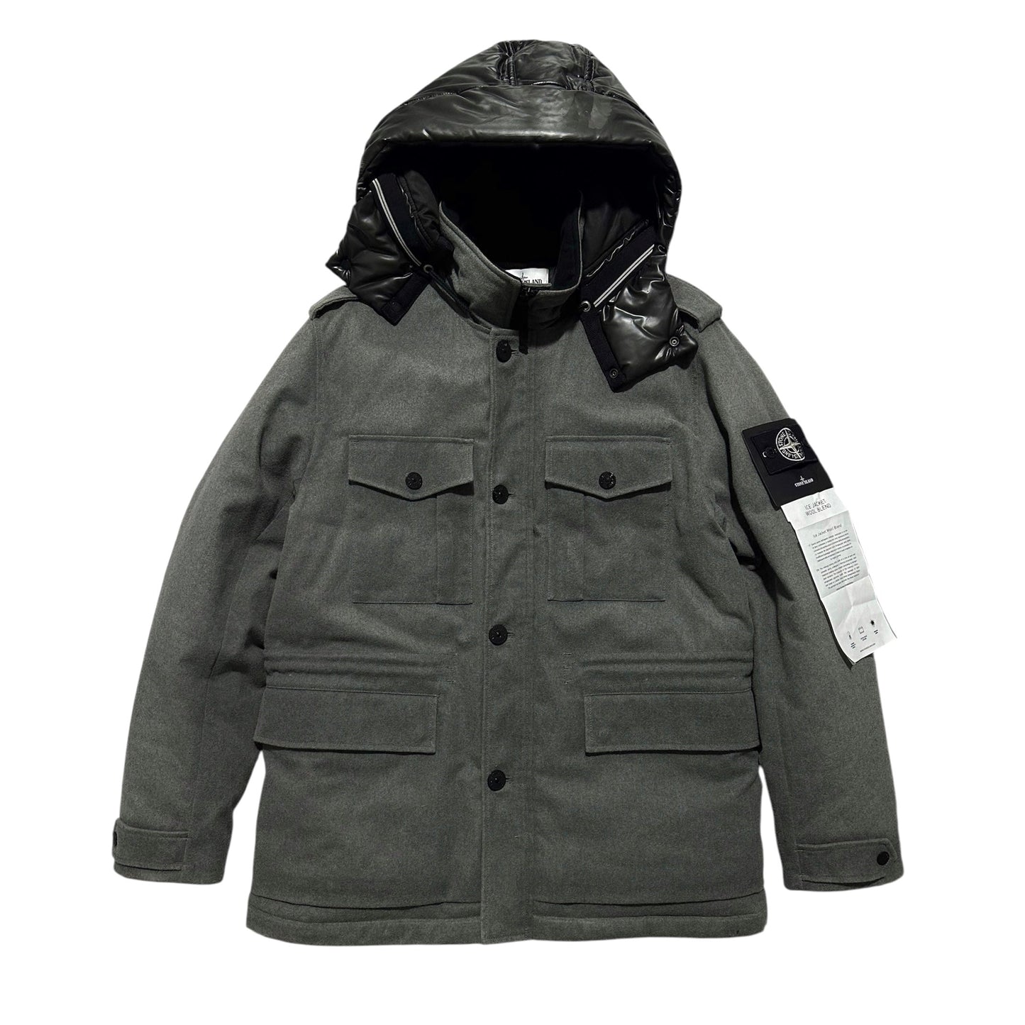 Stone Island A/W 2014 Ice Wool Blend Jacket | XL, Grey