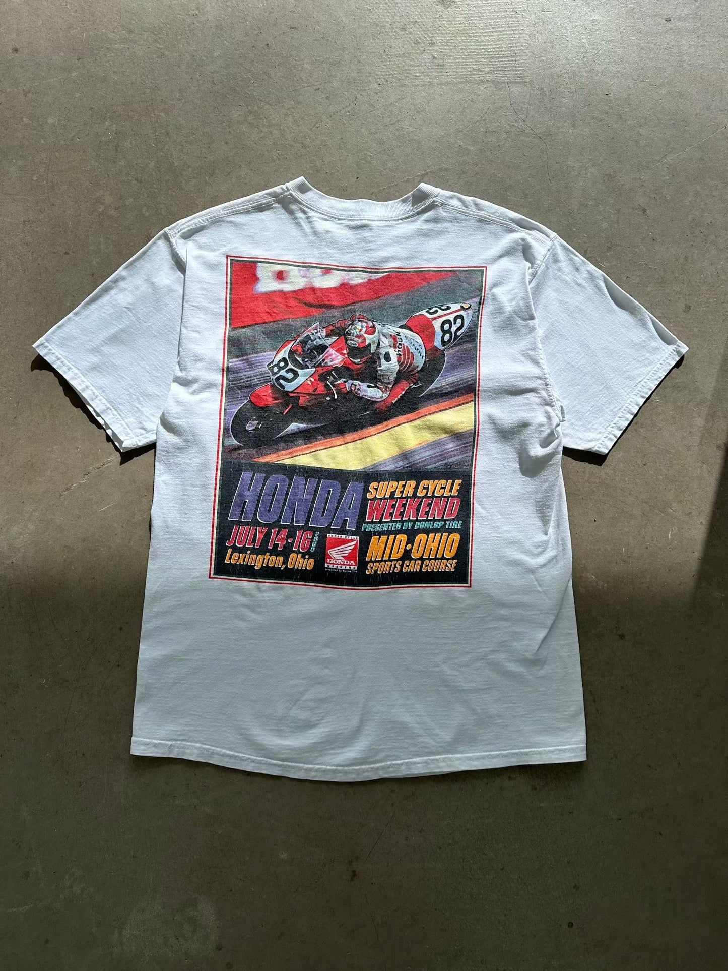 2000 Honda Super Cycle Weekend T-Shirt - L | Large, Red