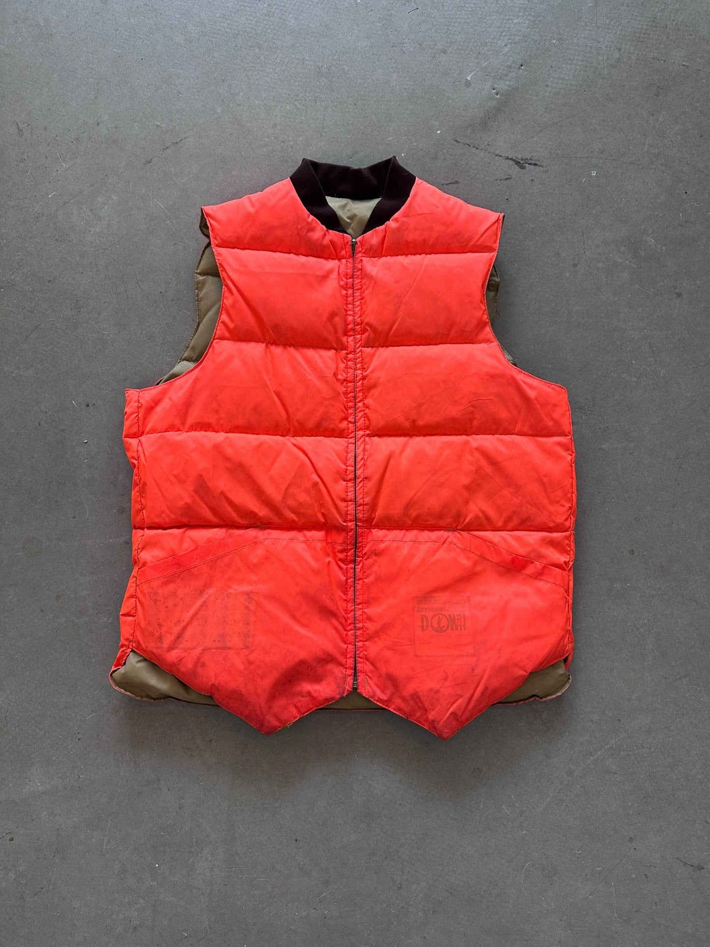 1980's K-Mart Reversible Down Vest - M | Medium, Red