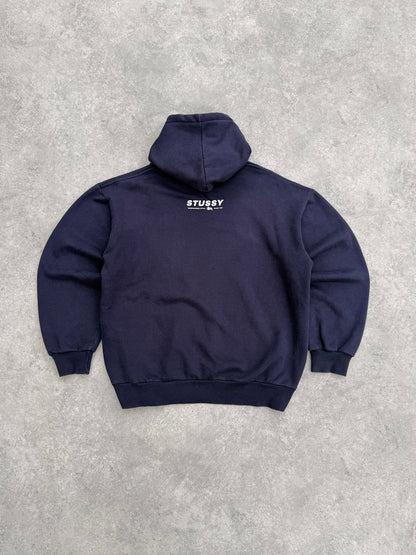 stussy 2000s heavyweight graphic hoodie (l) | Default Title, Navy