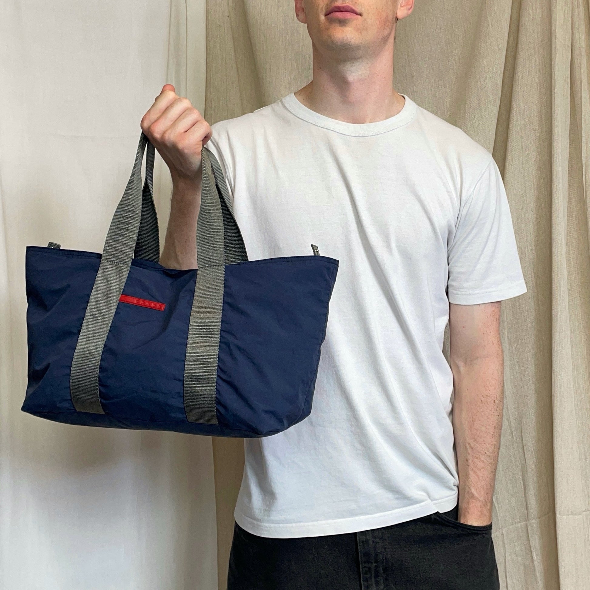 Prada Sport Blue 00s Handheld Sports Bag | O/S, Multicoloured
