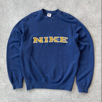 Nike RARE 1990s heavyweight embroidered sweatshirt (L)