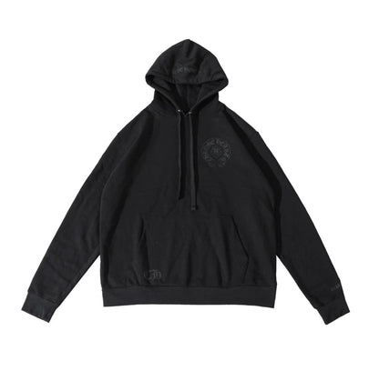 Chrome Hearts Cannes Exclusive Fleur De Lis Horseshoe Black Pullover Hoodie | Medium, Black