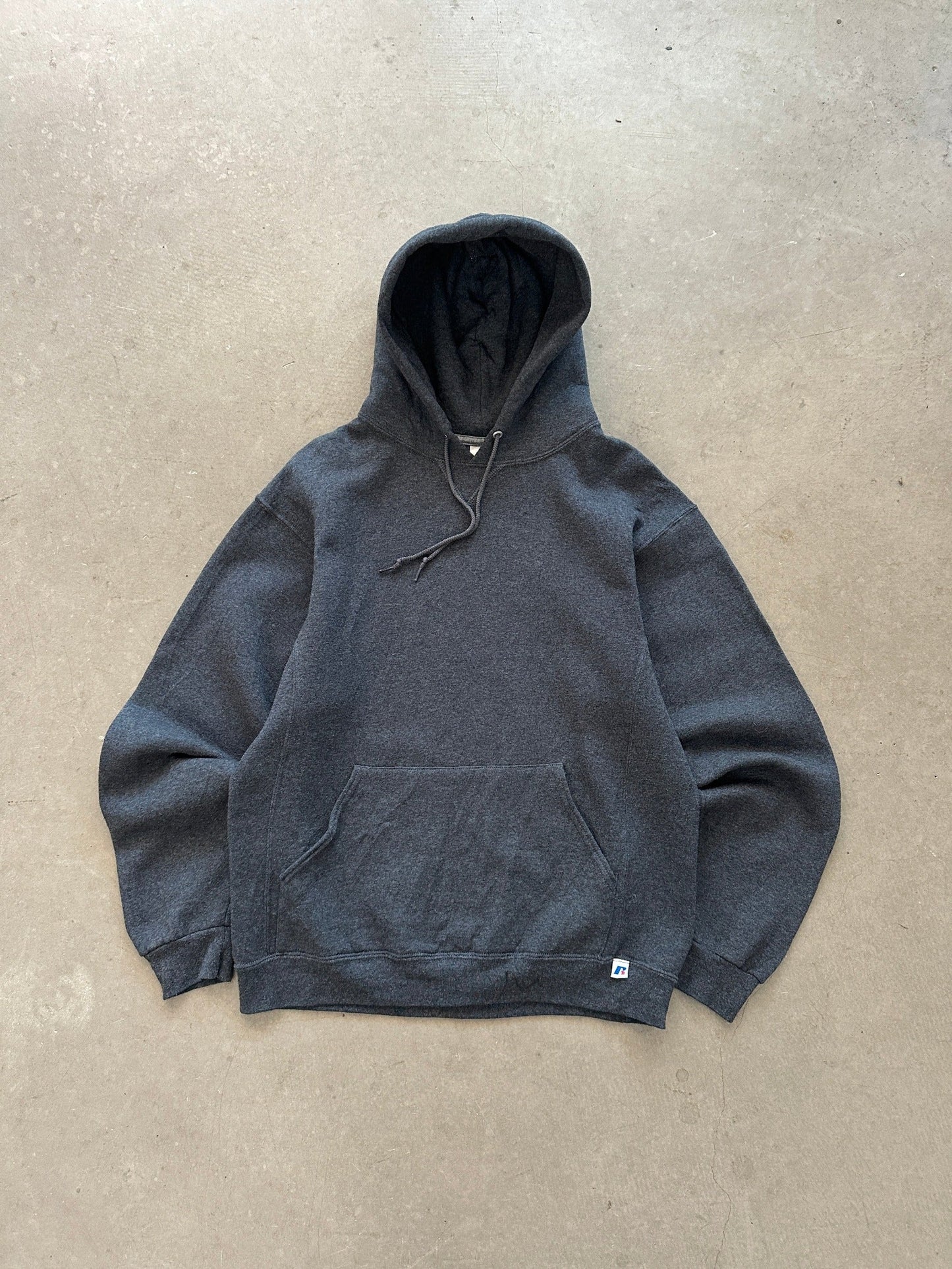 2000's Russell Athletic Blank Hoodie - M | Medium, Red
