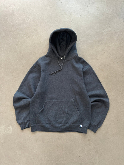 2000's Russell Athletic Blank Hoodie - M | Medium, Red